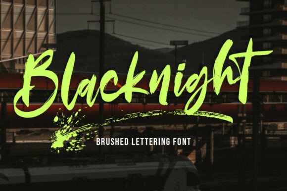 Blacknight: A Bold Brushed Font for Modern Urban Expression