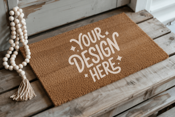 Blank Door Mat Mockup 40: Elevating Design Presentations with Minimalist Elegance