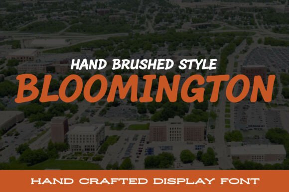 Bloomington: A Handcrafted Font with Bold Personality for Creative Projects
