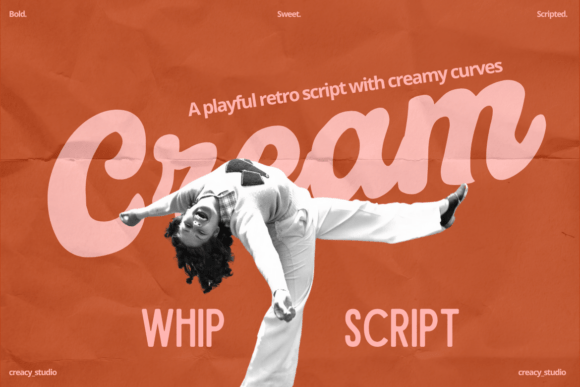 Cream Whip: Retro Elegance for Modern Designs