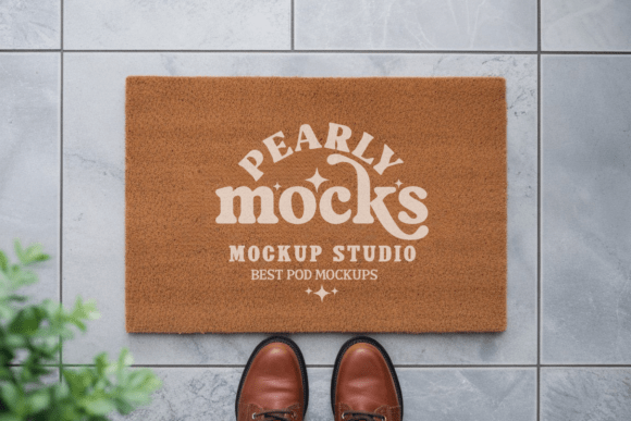 Doormat Mockup, Door Mat Mockup 30: Showcasing Your Designs with Professional Flair