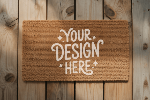 Elevating Design Presentations with Doormat Mockup, Blank Door Mat Mockup 31