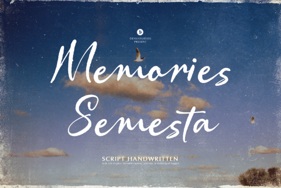 Exploring the Elegance of Memories Semesta: A Heartfelt Script Font for Creative Expression