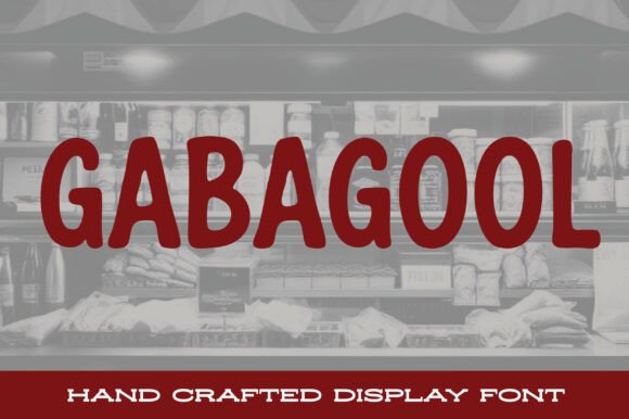 Gabagool: A Bold Brush Font for Expressive Design
