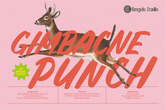 Gimbacne Punch: Bold Brush Font for Creative Designs