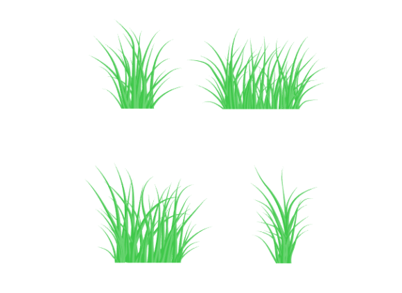 Green Grass Design Elements for Creative Projects