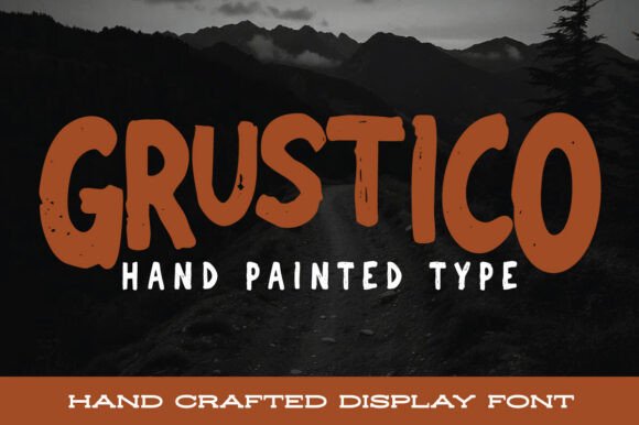 Grustico: A Bold Brushed Font with Vintage Grit