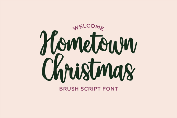 Hometown Christmas Font: A Cozy, Handcrafted Touch for Holiday Designs