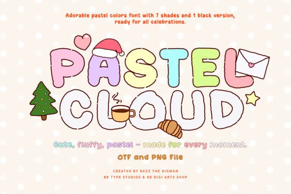 Introducing Pastel Cloud: The Hand-Drawn Font Redefining Modern Design Aesthetics