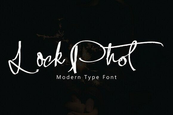 Lock Phot: A Bold Script Font for Creative Expression