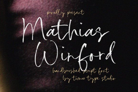 Mathias Winford: A Stylish Script Font for Authentic, Elegant Design