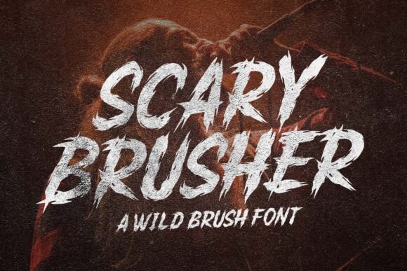 Scary Brusher: A Wild Brush Font for Dynamic Branding