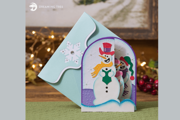 Snowmen Carolers Card SVG: A Festive Craft for All