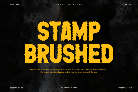 Stamp Brushed: A Bold Typographic Statement