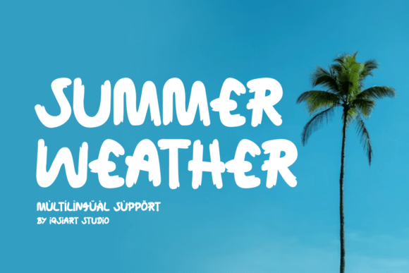 Summer Weather Font: Bringing Sunshine to Your Designs
