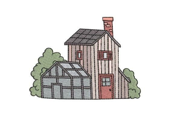 White Farmhouse Embroidery Design: Bringing Country Charm to Everyday Life